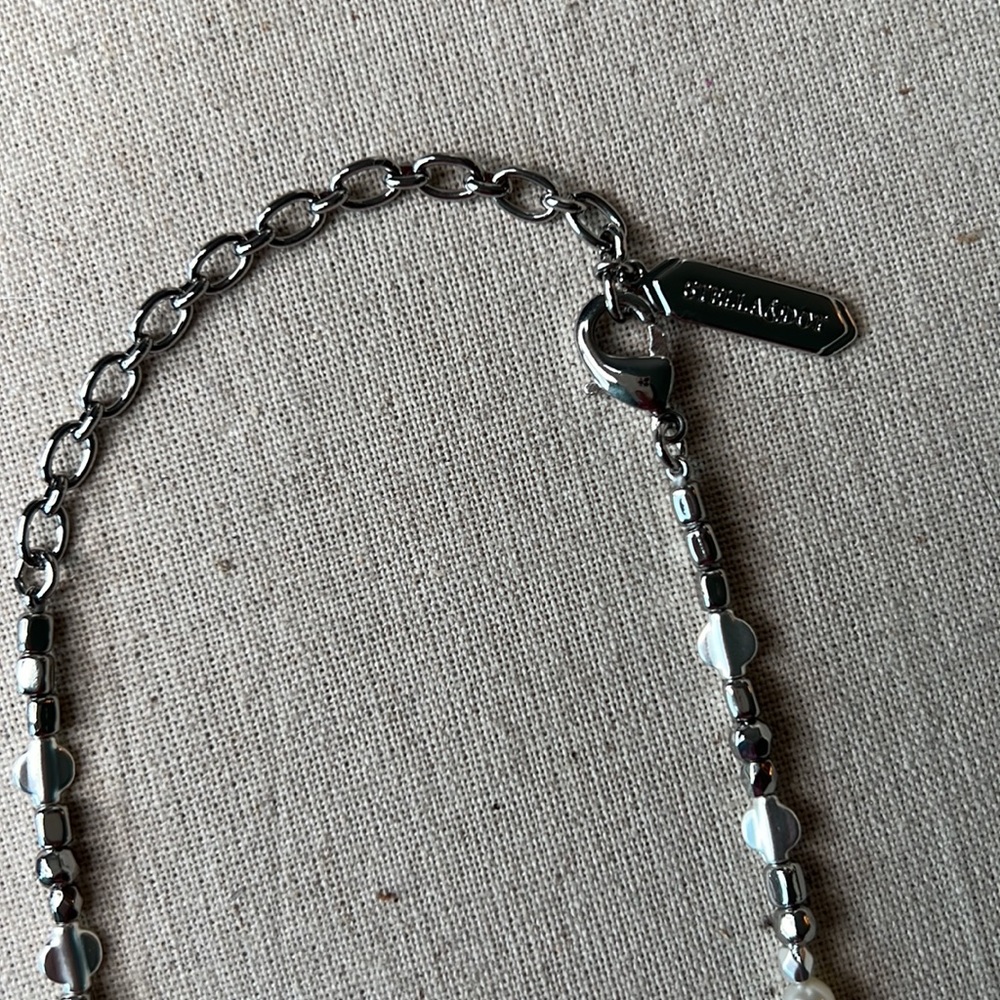 💧STELLA&DOT Metal Bubbles mini statement necklace silver - Picture 5 of 7